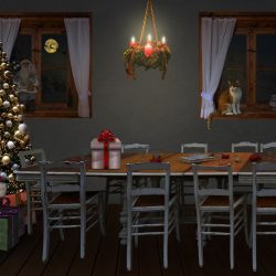 Weihnachtsfeier ohne Gäste